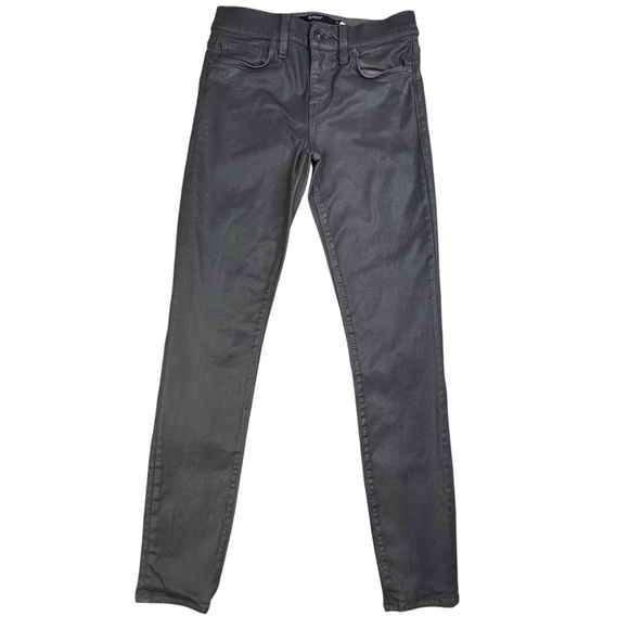 Hudson Nico Midrise Super Skinny Ankle. Waxed Coated gray. WMA407GWF. 26 - Picture 1 of 12
